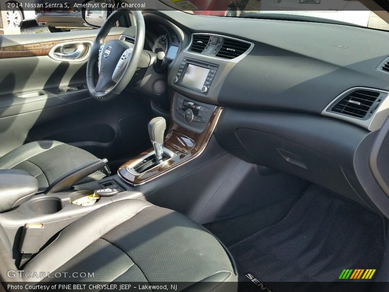 Amethyst Gray / Charcoal 2014 Nissan Sentra S