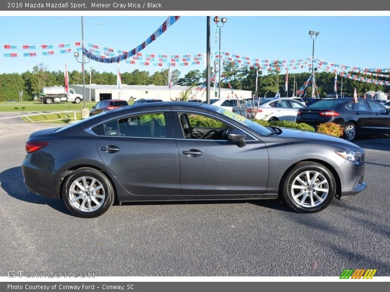 Meteor Gray Mica / Black 2016 Mazda Mazda6 Sport