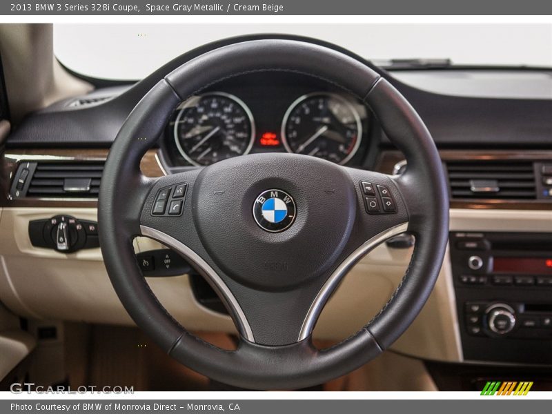 Space Gray Metallic / Cream Beige 2013 BMW 3 Series 328i Coupe