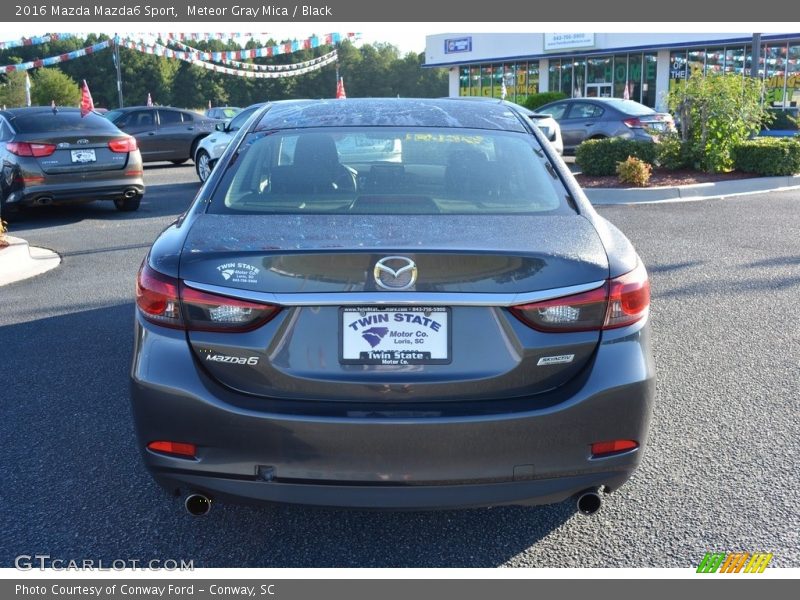 Meteor Gray Mica / Black 2016 Mazda Mazda6 Sport