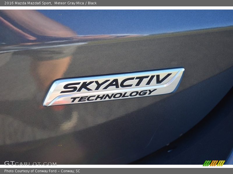 Meteor Gray Mica / Black 2016 Mazda Mazda6 Sport