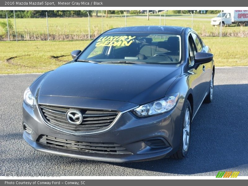 Meteor Gray Mica / Black 2016 Mazda Mazda6 Sport