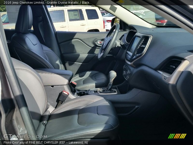 Granite Crystal Metallic / Black 2016 Jeep Cherokee Limited