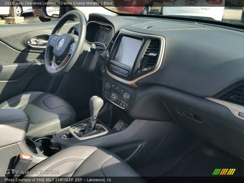 Granite Crystal Metallic / Black 2016 Jeep Cherokee Limited
