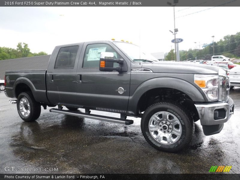Magnetic Metallic / Black 2016 Ford F250 Super Duty Platinum Crew Cab 4x4