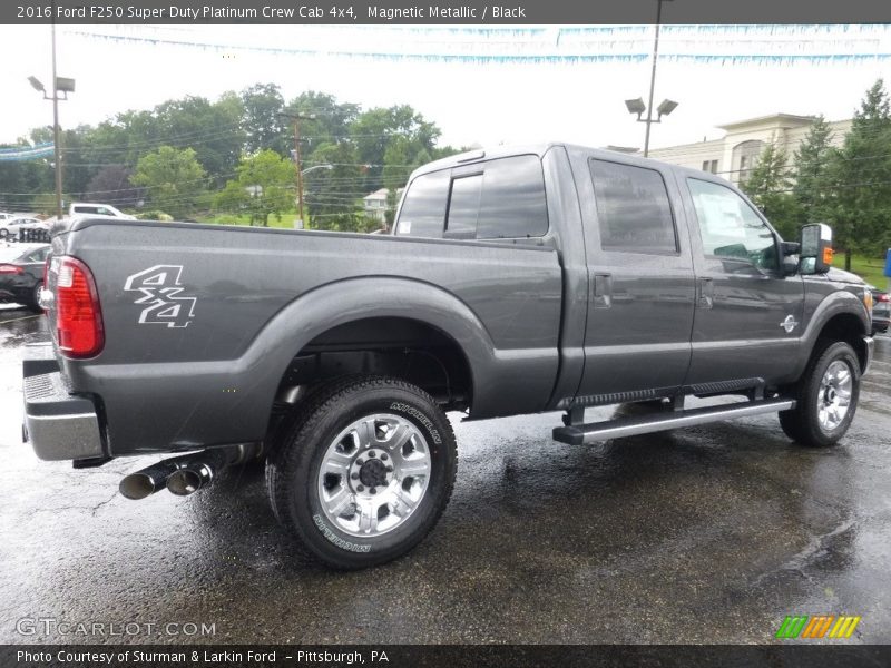 Magnetic Metallic / Black 2016 Ford F250 Super Duty Platinum Crew Cab 4x4