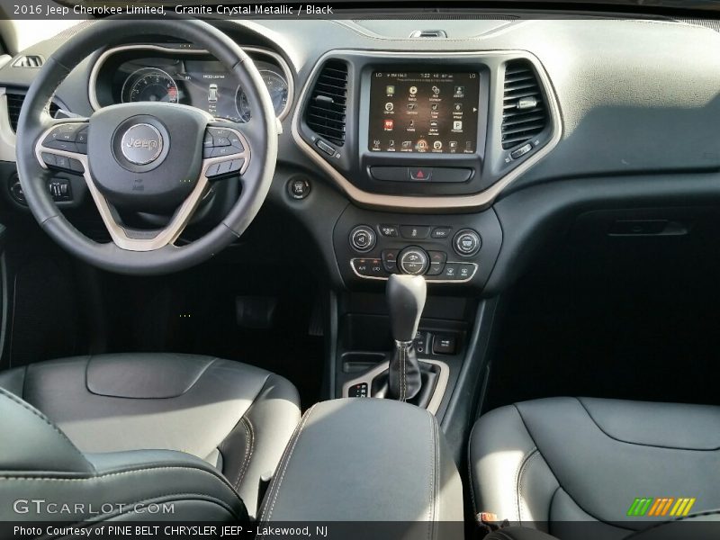 Granite Crystal Metallic / Black 2016 Jeep Cherokee Limited