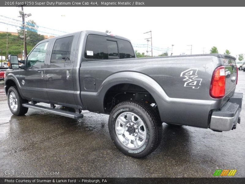 Magnetic Metallic / Black 2016 Ford F250 Super Duty Platinum Crew Cab 4x4