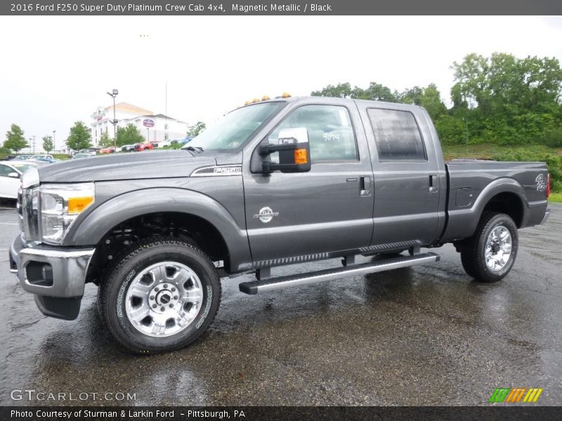 Magnetic Metallic / Black 2016 Ford F250 Super Duty Platinum Crew Cab 4x4