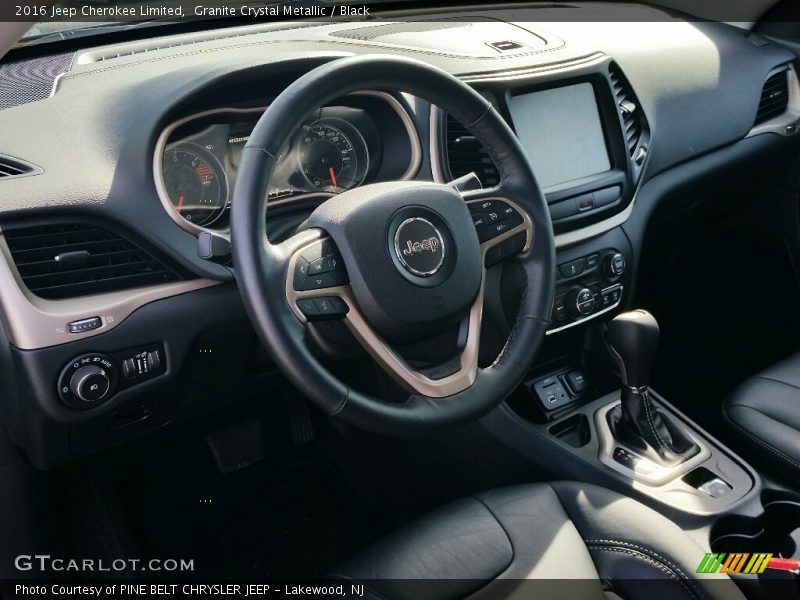 Granite Crystal Metallic / Black 2016 Jeep Cherokee Limited