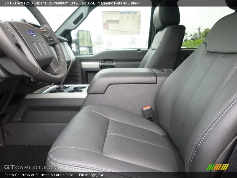 Magnetic Metallic / Black 2016 Ford F250 Super Duty Platinum Crew Cab 4x4
