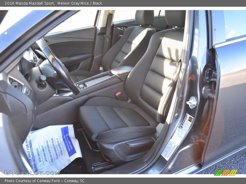 Meteor Gray Mica / Black 2016 Mazda Mazda6 Sport