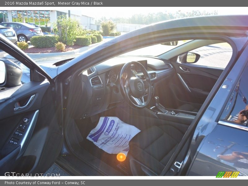Meteor Gray Mica / Black 2016 Mazda Mazda6 Sport