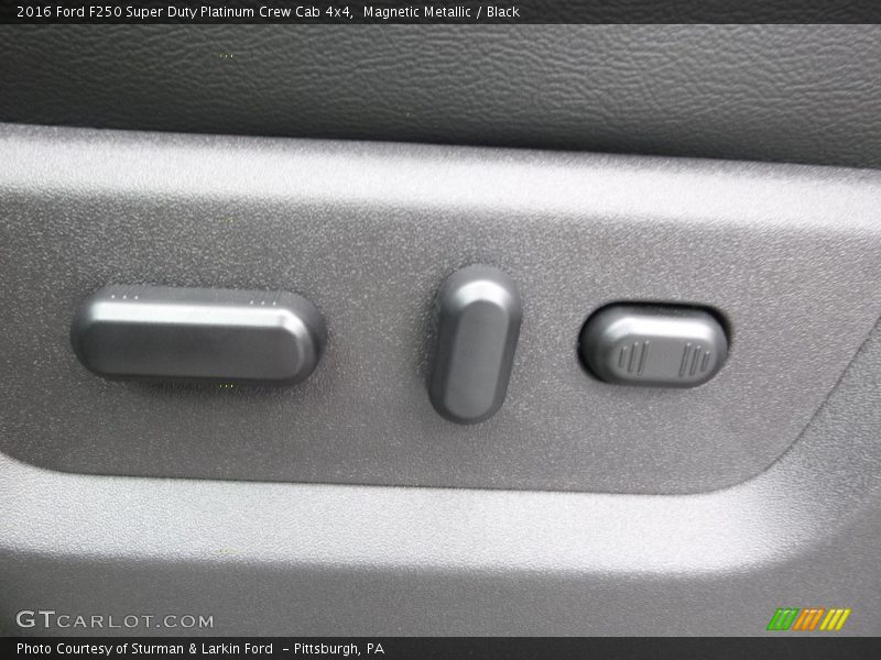 Magnetic Metallic / Black 2016 Ford F250 Super Duty Platinum Crew Cab 4x4