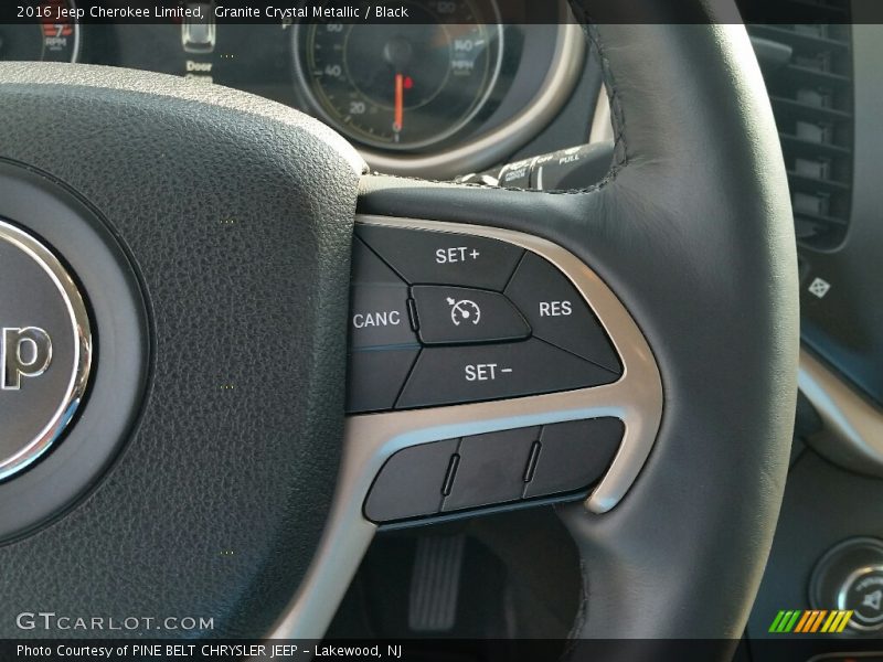 Granite Crystal Metallic / Black 2016 Jeep Cherokee Limited
