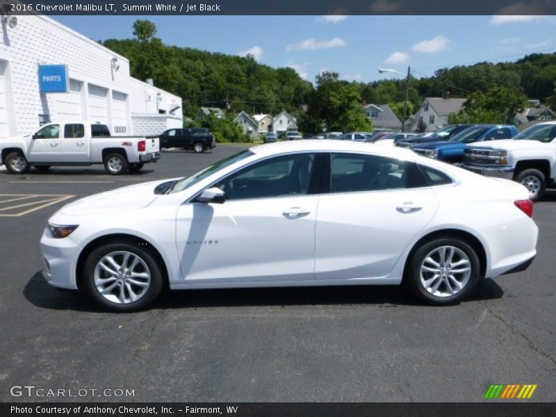 Summit White / Jet Black 2016 Chevrolet Malibu LT