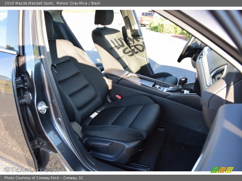 Meteor Gray Mica / Black 2016 Mazda Mazda6 Sport