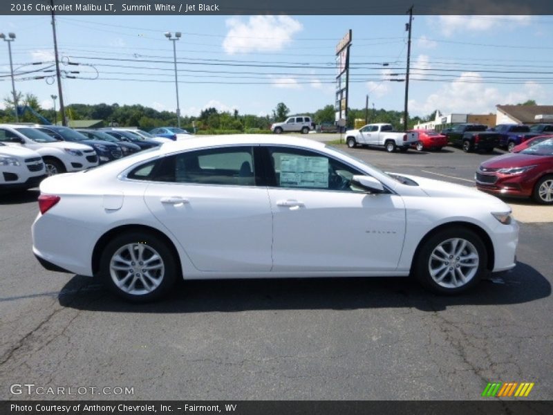 Summit White / Jet Black 2016 Chevrolet Malibu LT