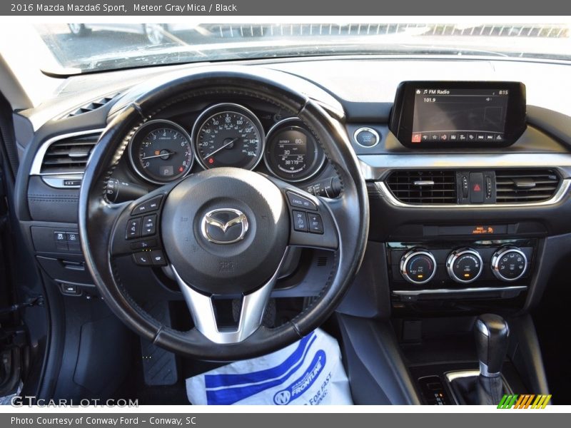 Meteor Gray Mica / Black 2016 Mazda Mazda6 Sport