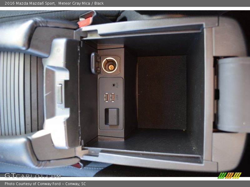 Meteor Gray Mica / Black 2016 Mazda Mazda6 Sport