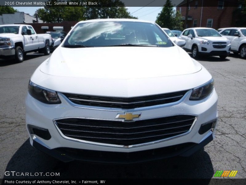 Summit White / Jet Black 2016 Chevrolet Malibu LT