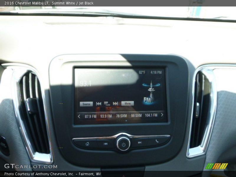 Summit White / Jet Black 2016 Chevrolet Malibu LT