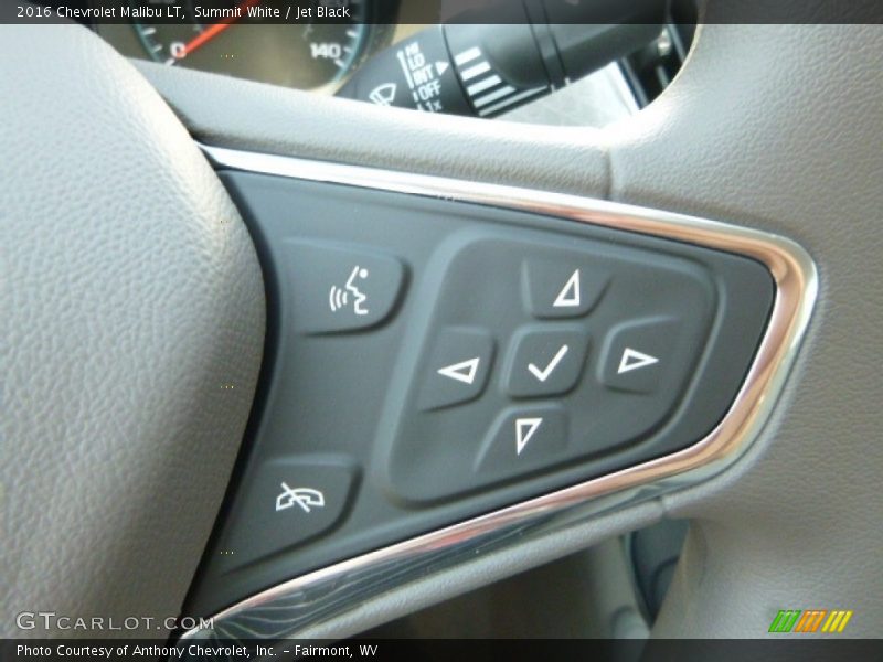 Summit White / Jet Black 2016 Chevrolet Malibu LT