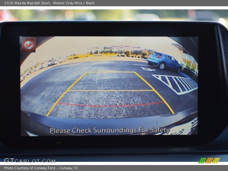 Meteor Gray Mica / Black 2016 Mazda Mazda6 Sport