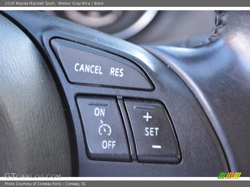 Meteor Gray Mica / Black 2016 Mazda Mazda6 Sport