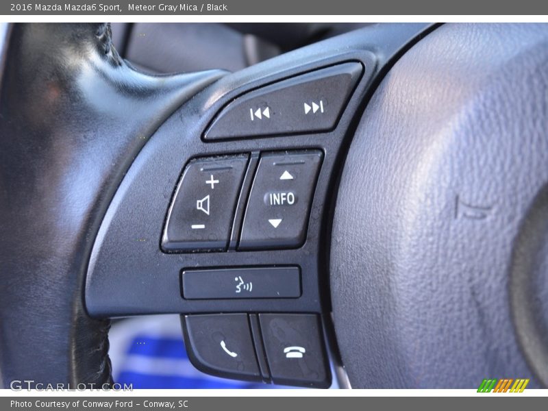 Meteor Gray Mica / Black 2016 Mazda Mazda6 Sport