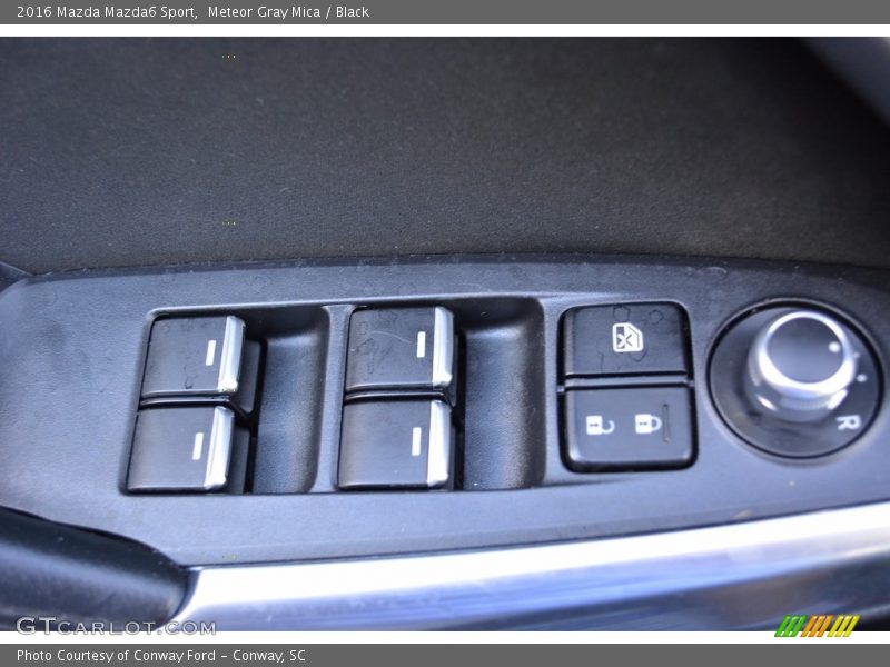 Meteor Gray Mica / Black 2016 Mazda Mazda6 Sport
