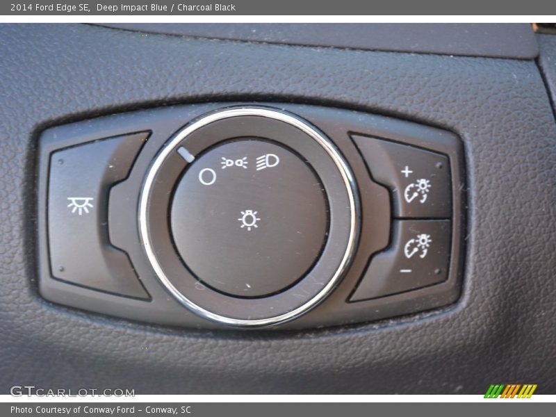 Deep Impact Blue / Charcoal Black 2014 Ford Edge SE