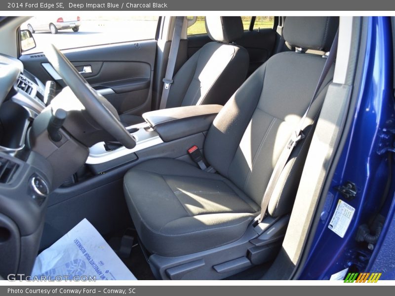 Deep Impact Blue / Charcoal Black 2014 Ford Edge SE