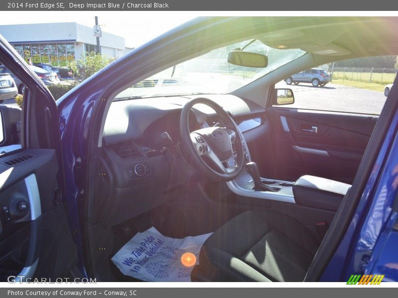 Deep Impact Blue / Charcoal Black 2014 Ford Edge SE