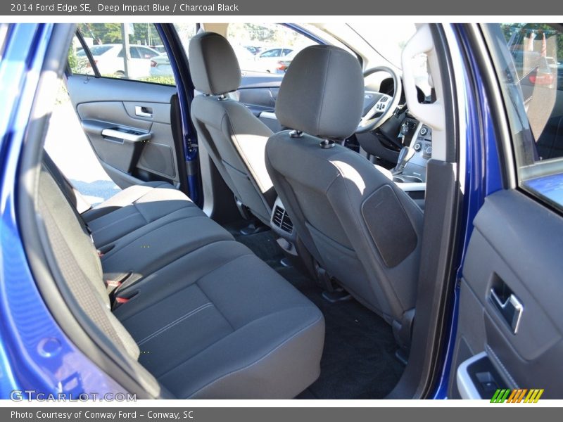 Deep Impact Blue / Charcoal Black 2014 Ford Edge SE