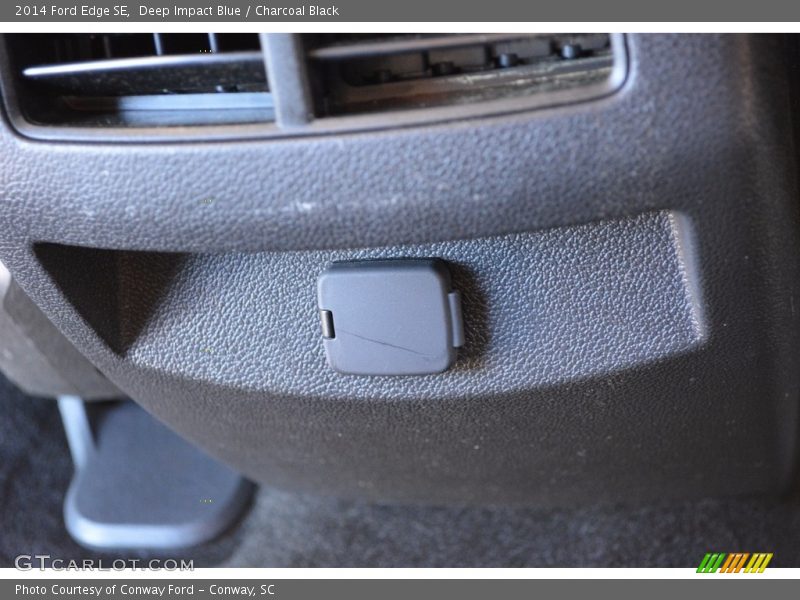Deep Impact Blue / Charcoal Black 2014 Ford Edge SE