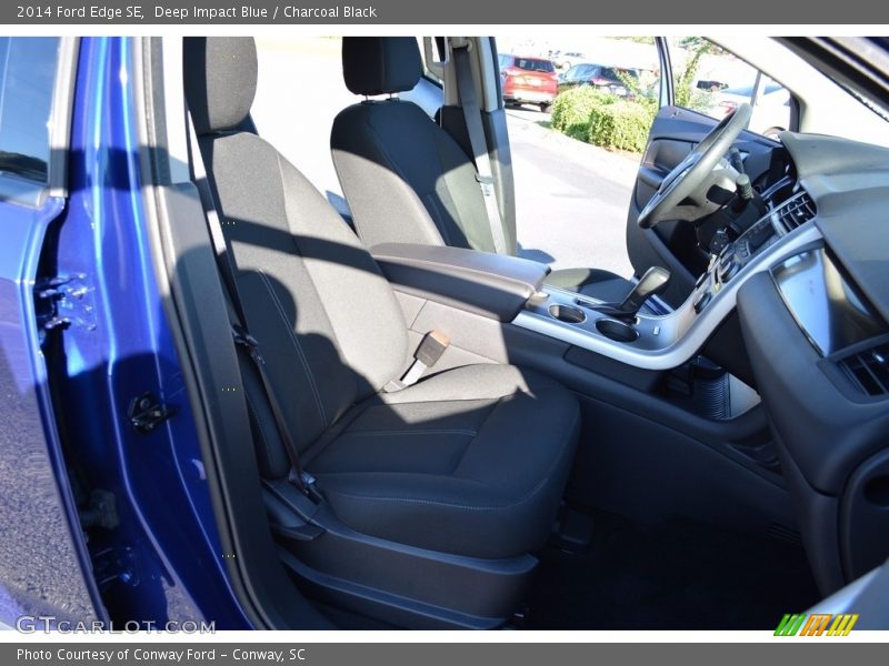 Deep Impact Blue / Charcoal Black 2014 Ford Edge SE