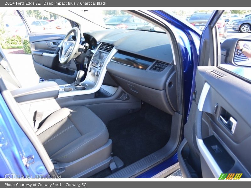 Deep Impact Blue / Charcoal Black 2014 Ford Edge SE