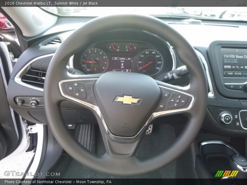 Summit White / Jet Black 2016 Chevrolet Malibu LT
