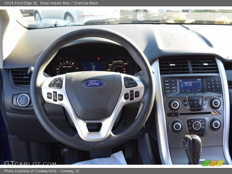 Deep Impact Blue / Charcoal Black 2014 Ford Edge SE