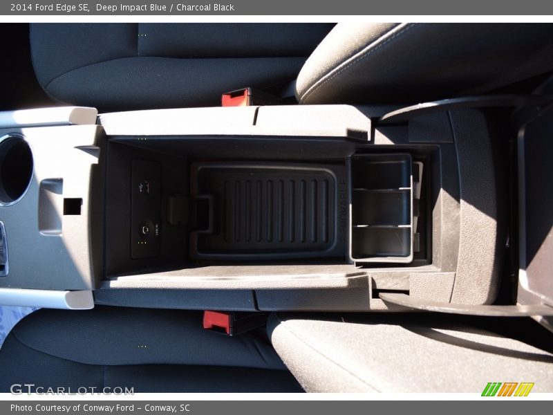 Deep Impact Blue / Charcoal Black 2014 Ford Edge SE