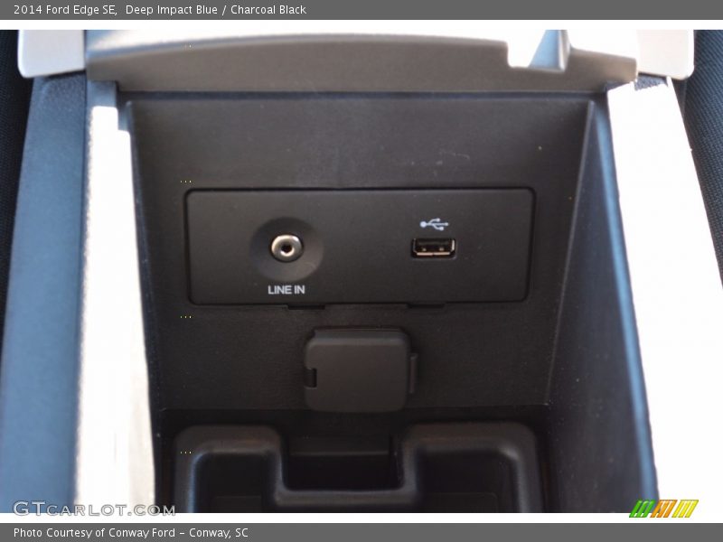 Deep Impact Blue / Charcoal Black 2014 Ford Edge SE
