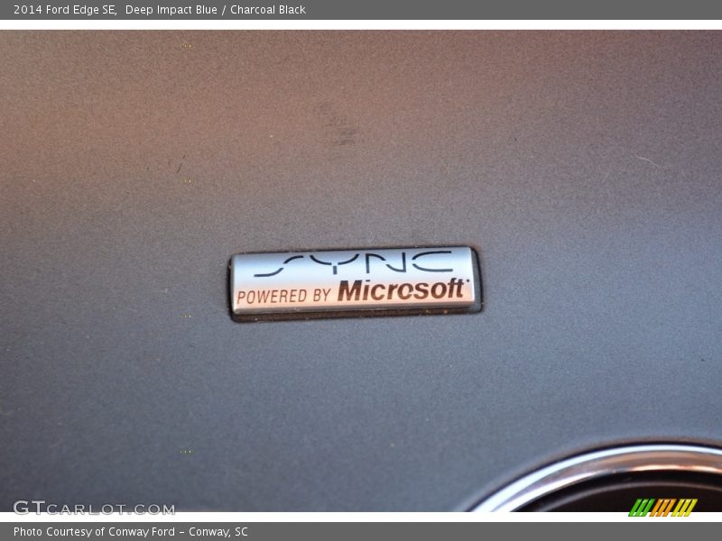 Deep Impact Blue / Charcoal Black 2014 Ford Edge SE