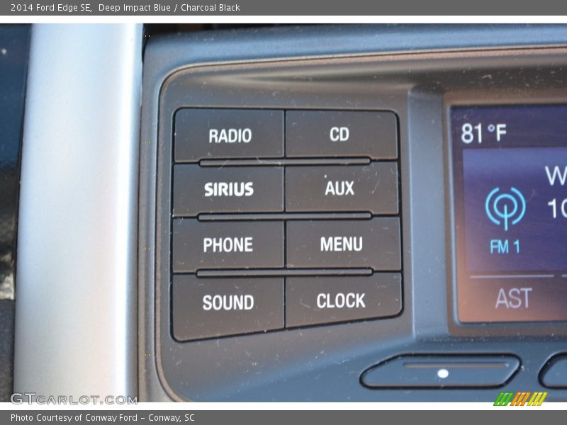 Deep Impact Blue / Charcoal Black 2014 Ford Edge SE