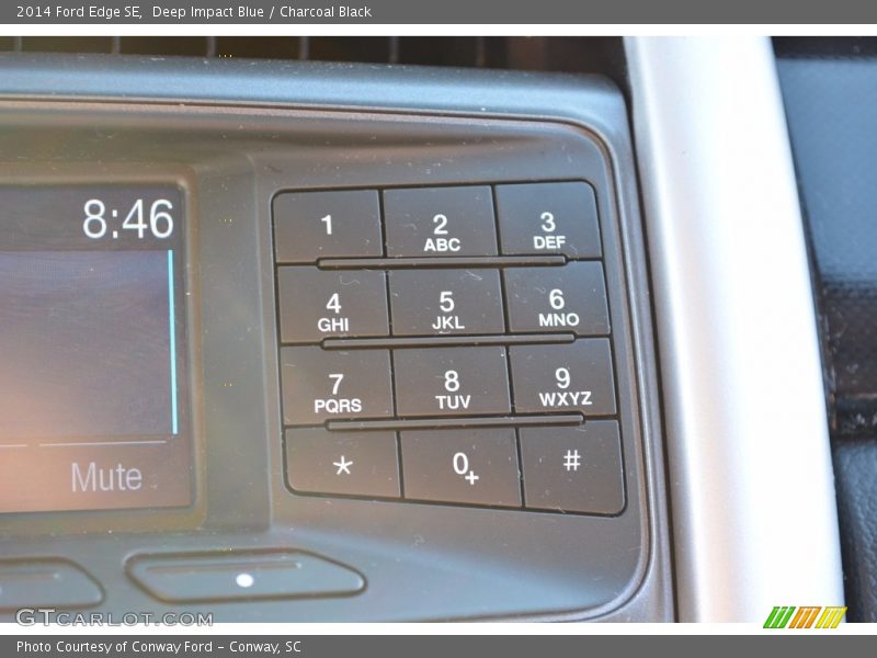 Deep Impact Blue / Charcoal Black 2014 Ford Edge SE