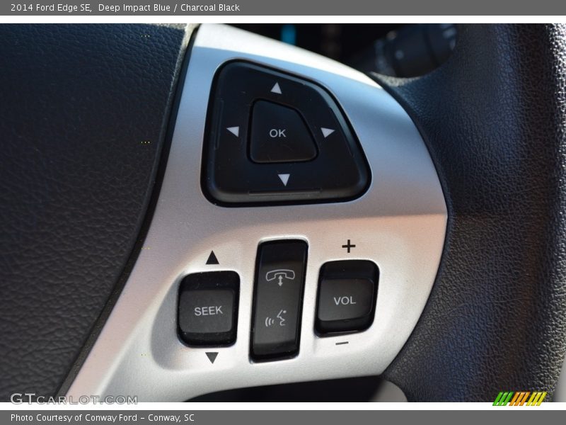 Deep Impact Blue / Charcoal Black 2014 Ford Edge SE