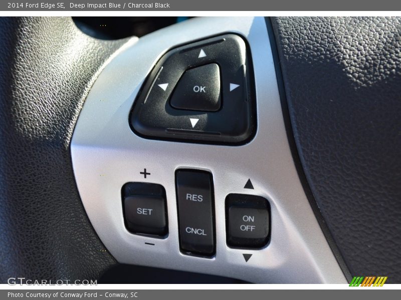Deep Impact Blue / Charcoal Black 2014 Ford Edge SE