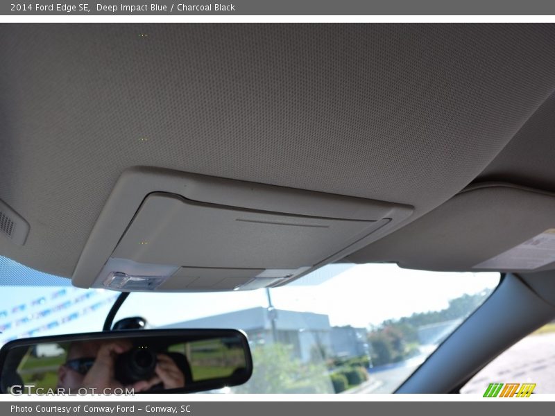 Deep Impact Blue / Charcoal Black 2014 Ford Edge SE