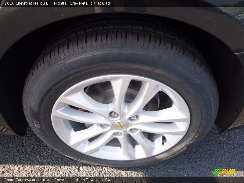 Nightfall Gray Metallic / Jet Black 2016 Chevrolet Malibu LT