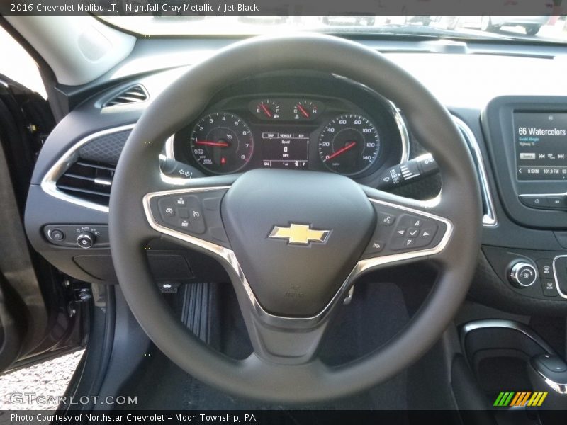 Nightfall Gray Metallic / Jet Black 2016 Chevrolet Malibu LT